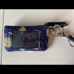 vera bradley id and money holder with lanyard